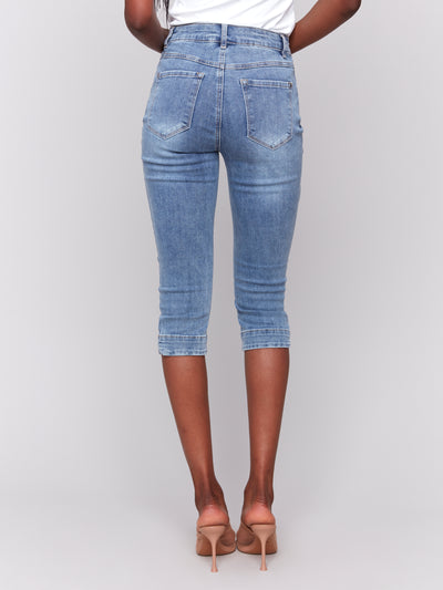 Knee High Capri Denim Pant Charlie B