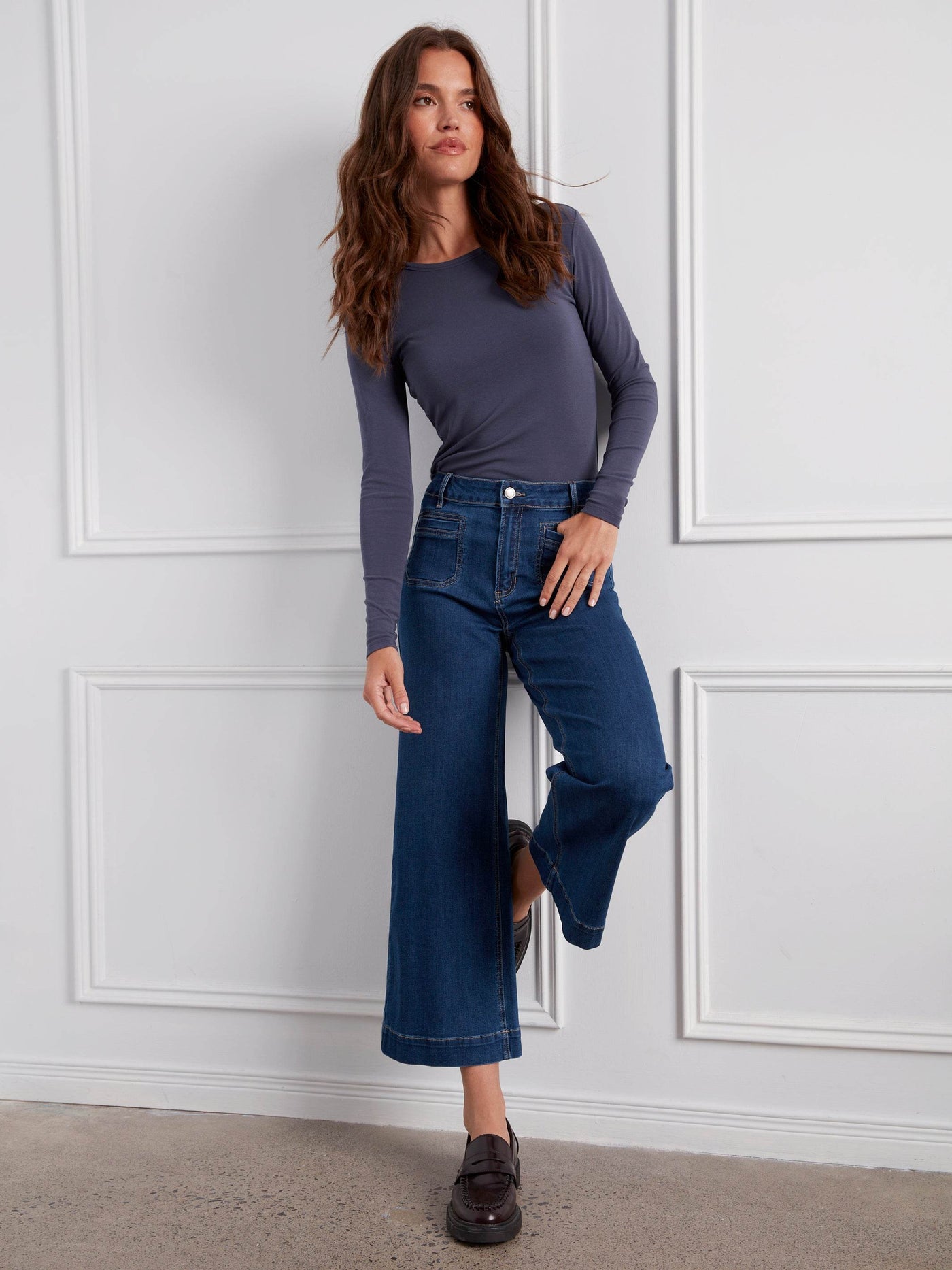 Patch Pocket Flare Jeans - Dream Pants