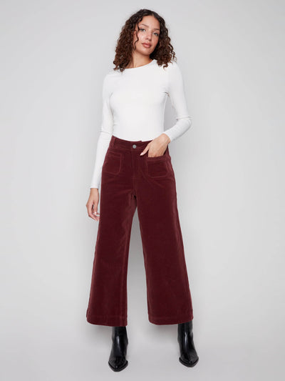 Patch Pocket Flare Corduroy Pants - Dream Pants