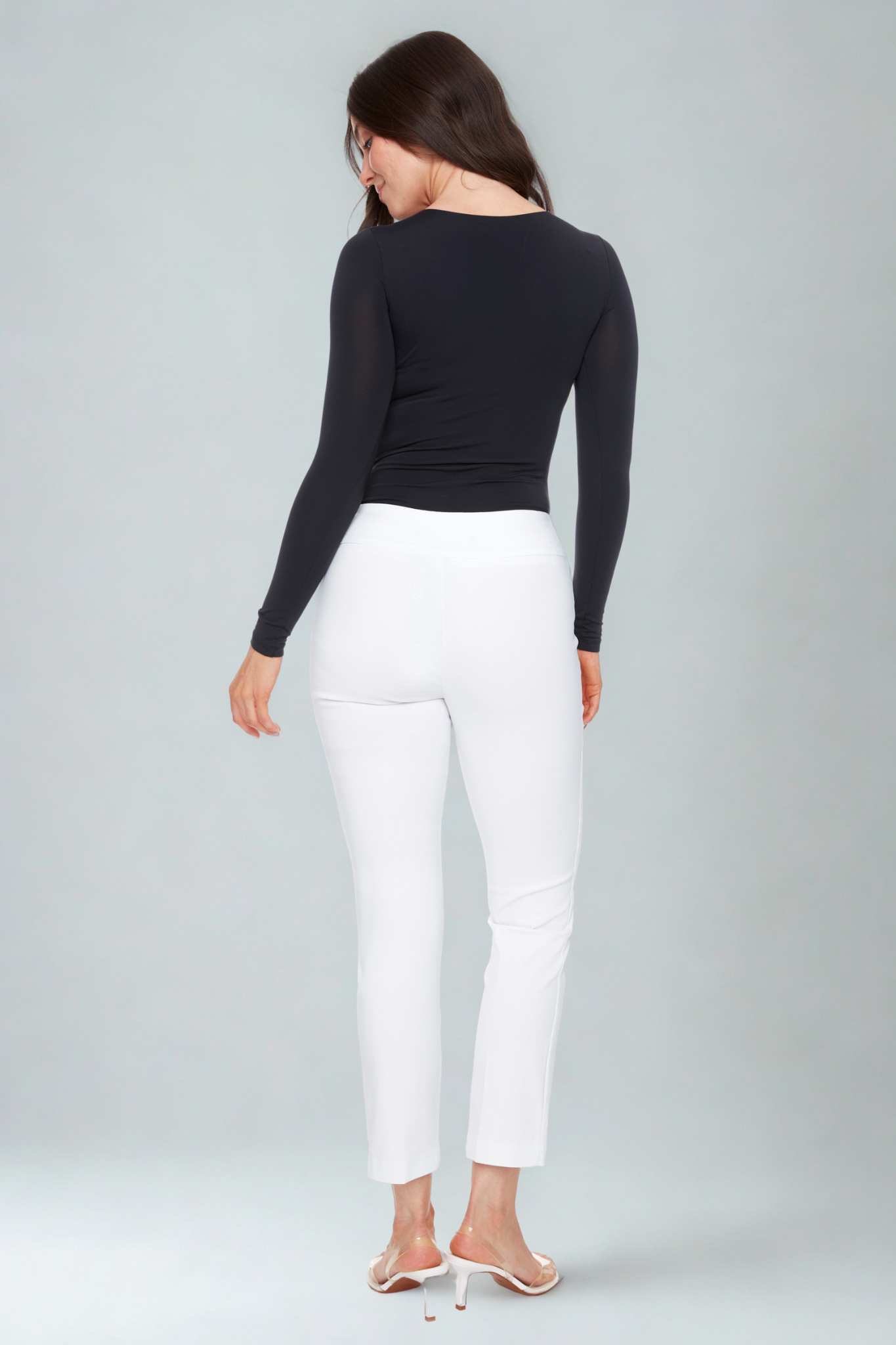 Dream Slim Ankle Pants, 28" White Dream Pants