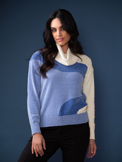 Sweater with Detachable Collar Elena Wang