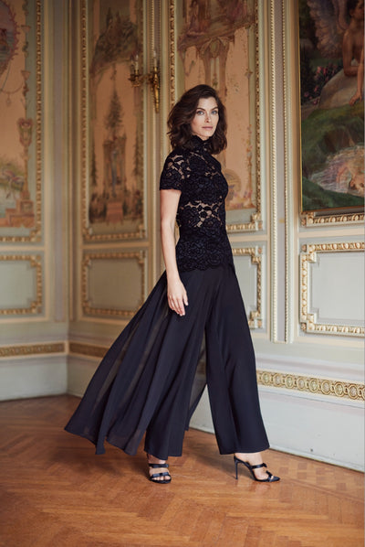 Overlay Palazzo Pants Frank Lyman