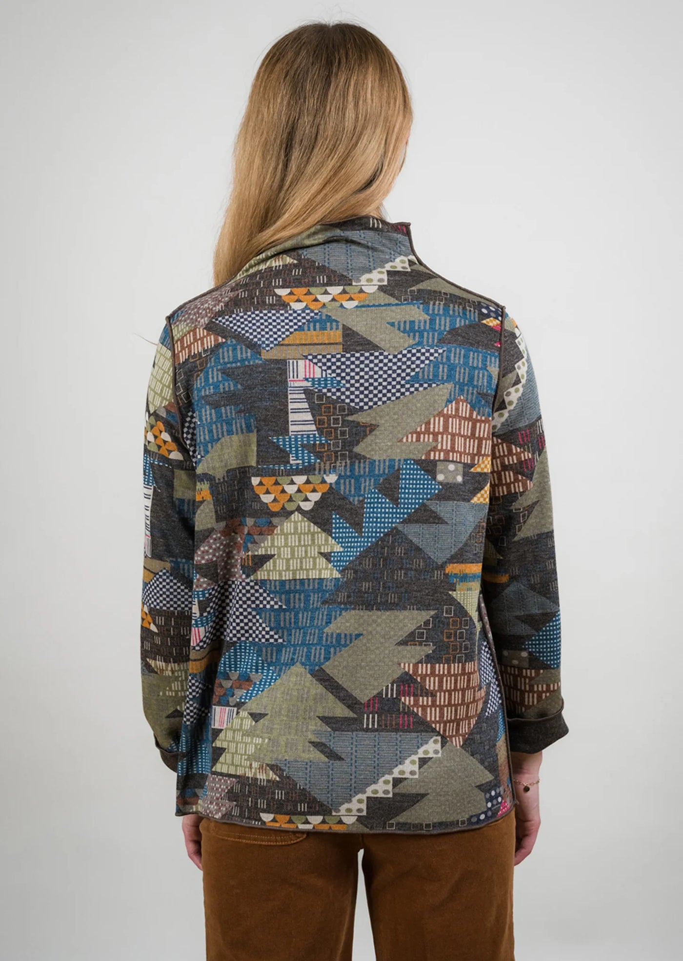 Reversible Mock Neck Sweater Trisha Tyler