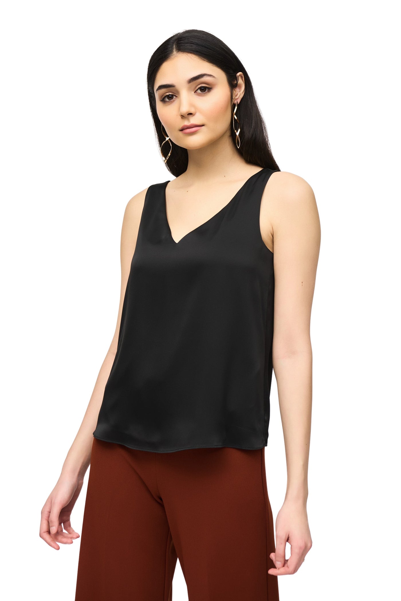 Satin Straight Sleeveless Top Joseph Ribkoff