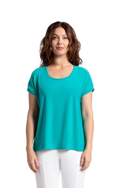 Dolman Scoop Neck Boxy Top Sympli