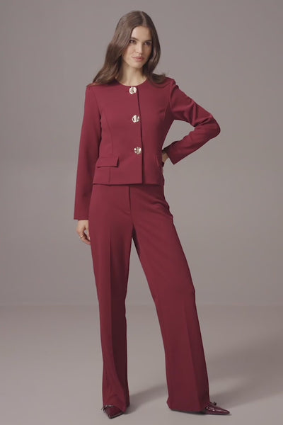 Pantalon large en crêpe scuba