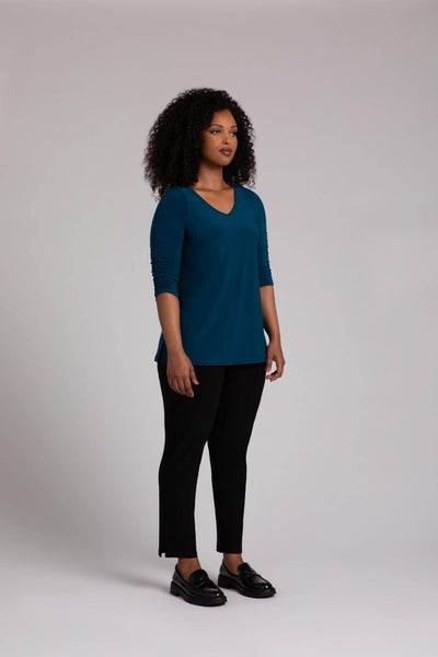 Revelry Top with Rusched Sleeve - Dream Pants