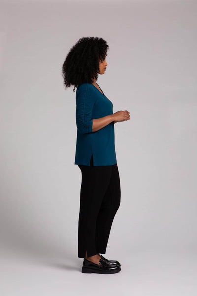 Revelry Top with Rusched Sleeve - Dream Pants