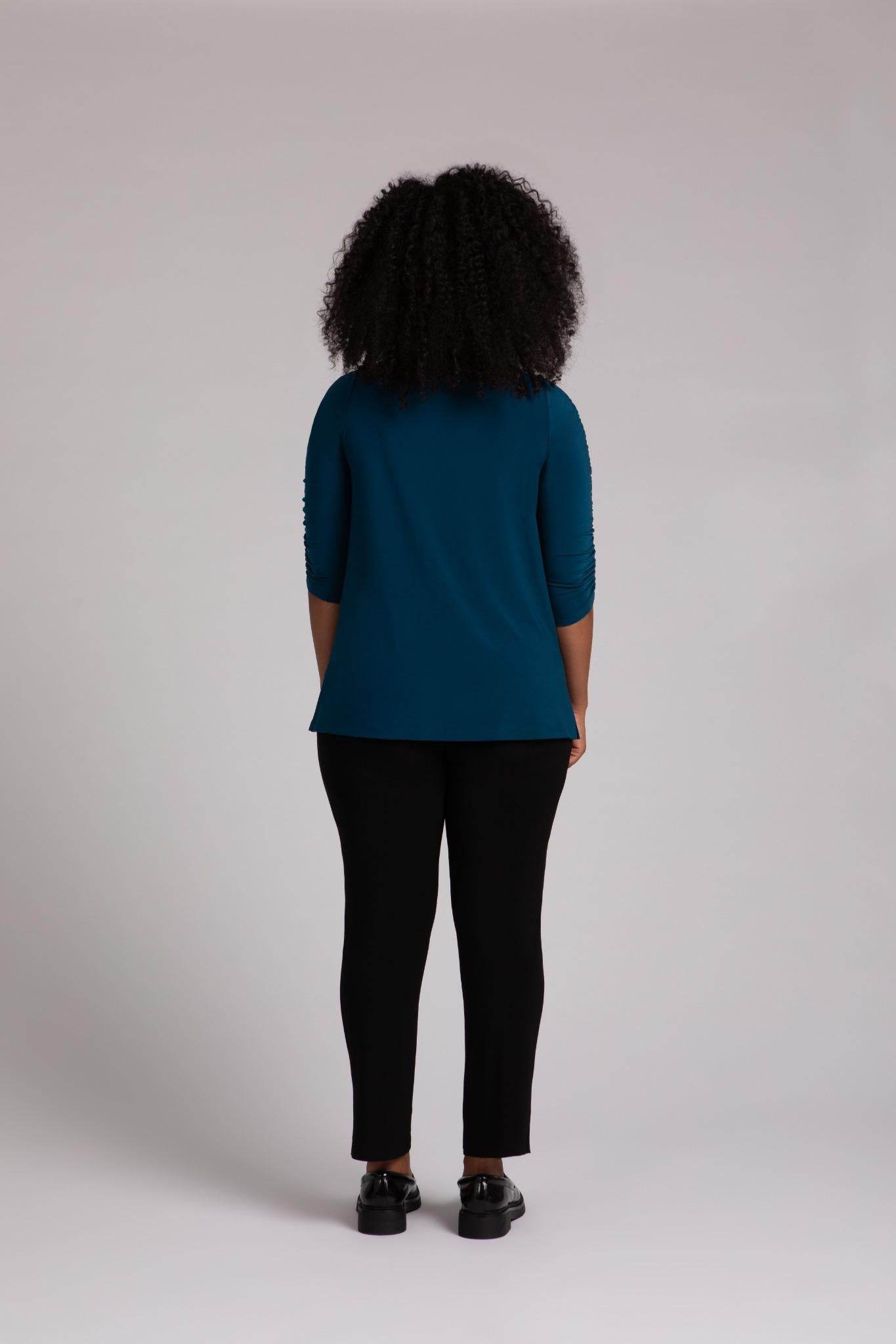 Revelry Top with Rusched Sleeve - Dream Pants