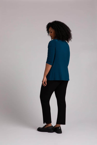 Revelry Top with Rusched Sleeve - Dream Pants