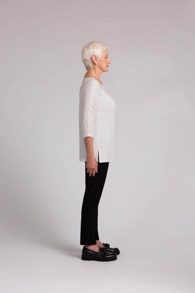 Revelry Top with Rusched Sleeve - Dream Pants