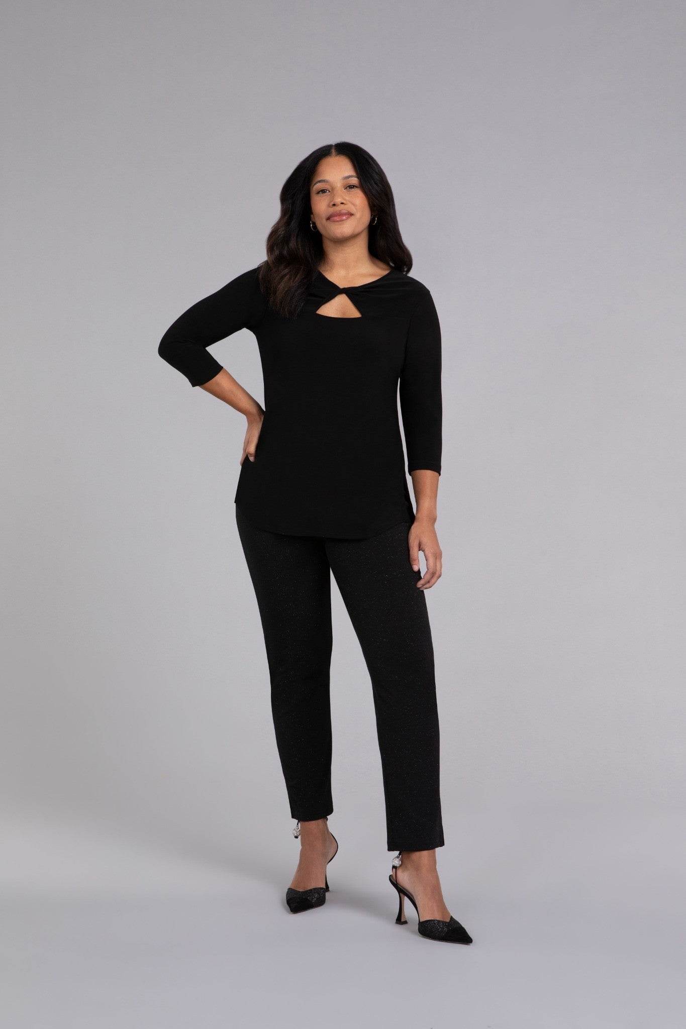 Twist Top, 3/4 Sleeves - Dream Pants