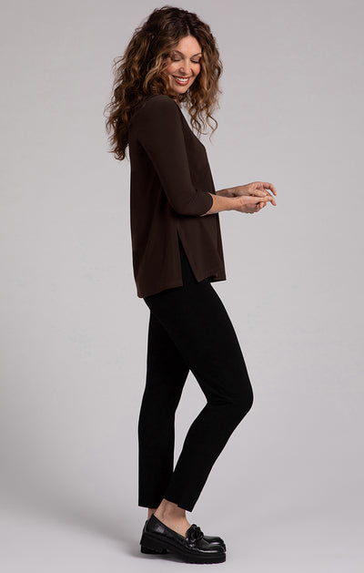 Square Neck Top, 3/4 Sleeve Sympli