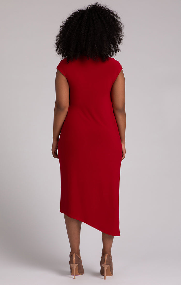 Draped Cowl Dress Sympli