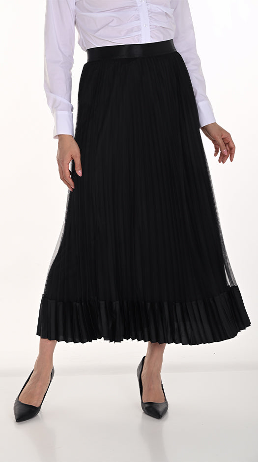 Pleated Midi Knit Skirt Frank Lyman