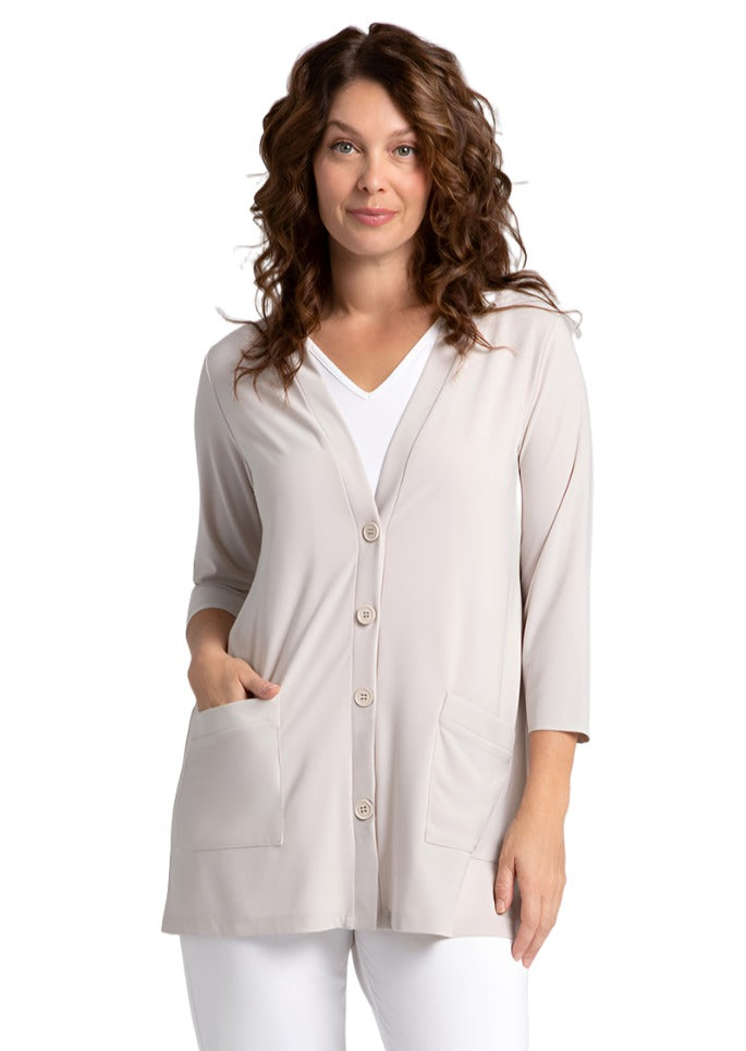 Sympli Classic Button Cardigan 