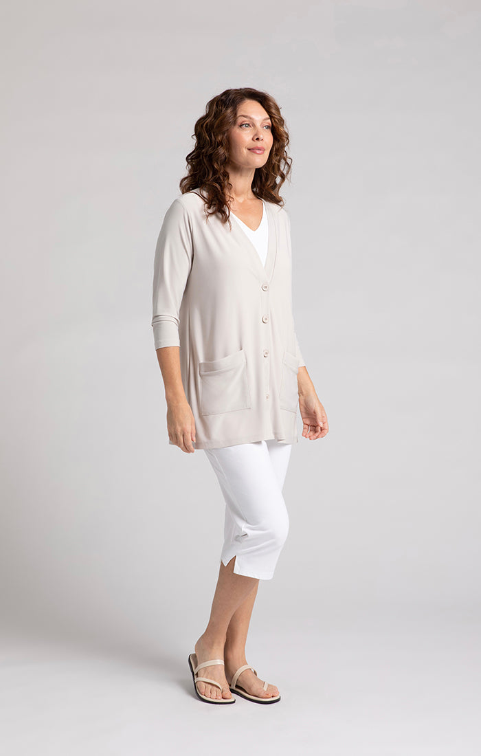 Sympli Classic Button Cardigan 