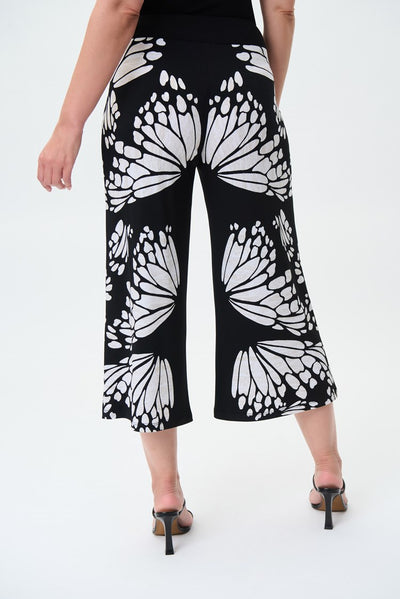 Joseph Ribkoff Butterfly Print Culotte Pants Style 231296 