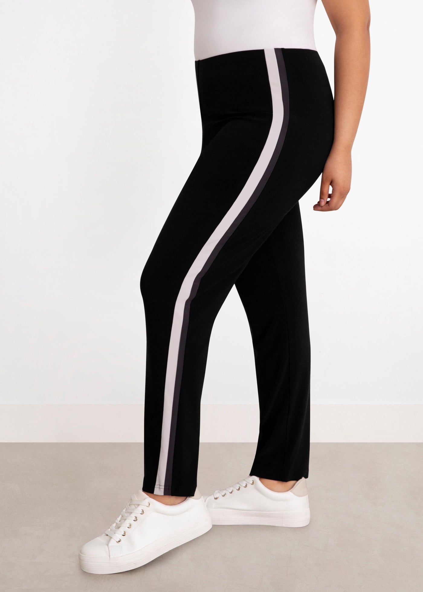 Sympli Underline Narrow Pants Style 27245 Color Black 