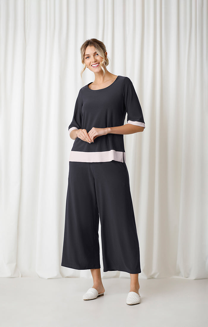 Sympli Motion Trim Top 3/4 Sleeve Style 22248-4 