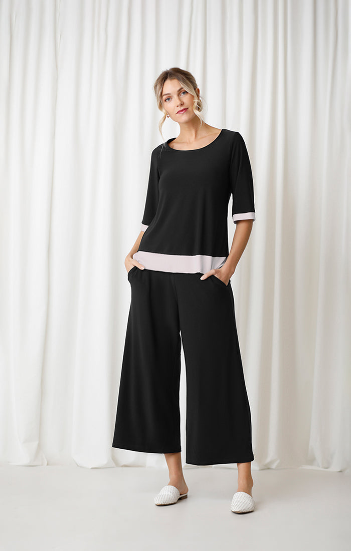 Sympli Motion Trim Top 3/4 Sleeve Style 22248-4 